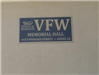 Veterans of Foreign War Memorial Hall plaque