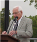 Ralph Bergeron giving speech at the dedication