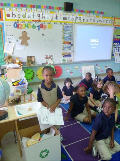 Children in a classroom