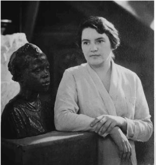 Angela Gregory with Belle