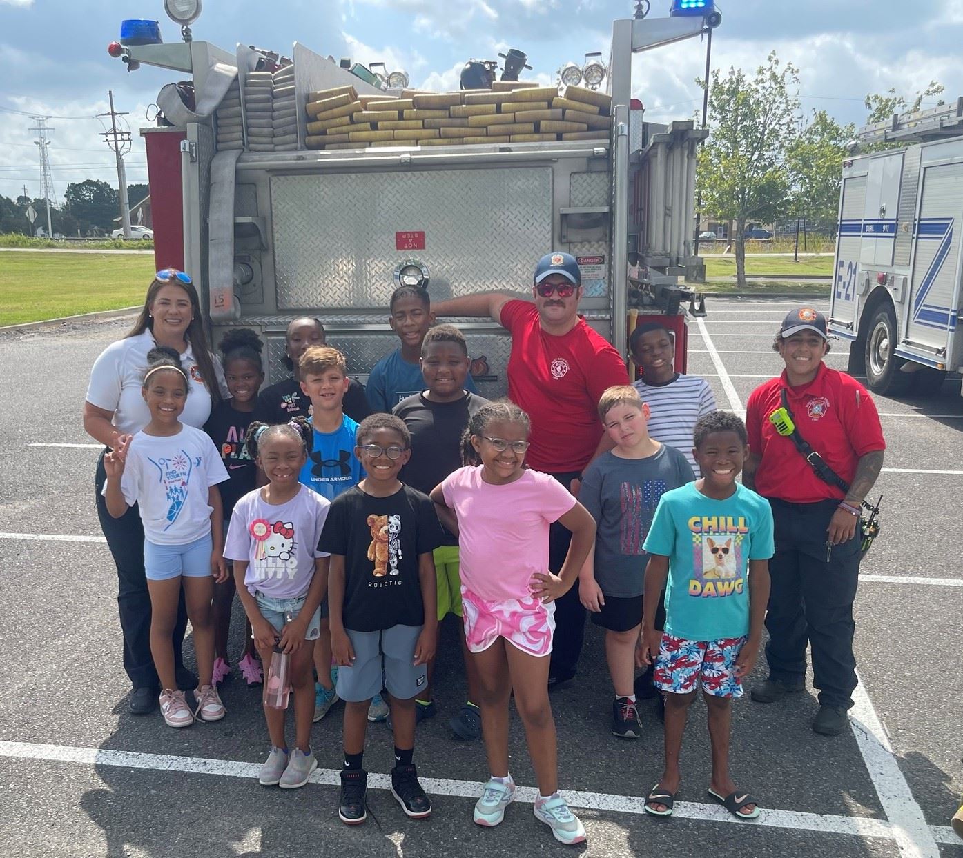West Baton Rouge Fire Department visited the YMCA for Career Day!!!
